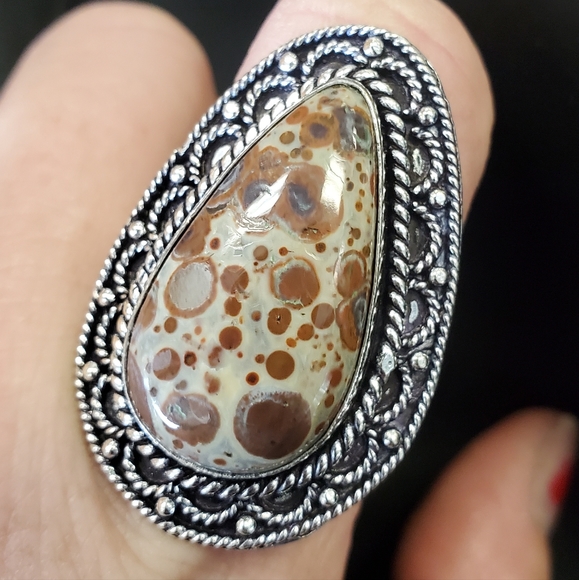 New Asteroid Jasper Silver Ring. - Picture 16 of 16